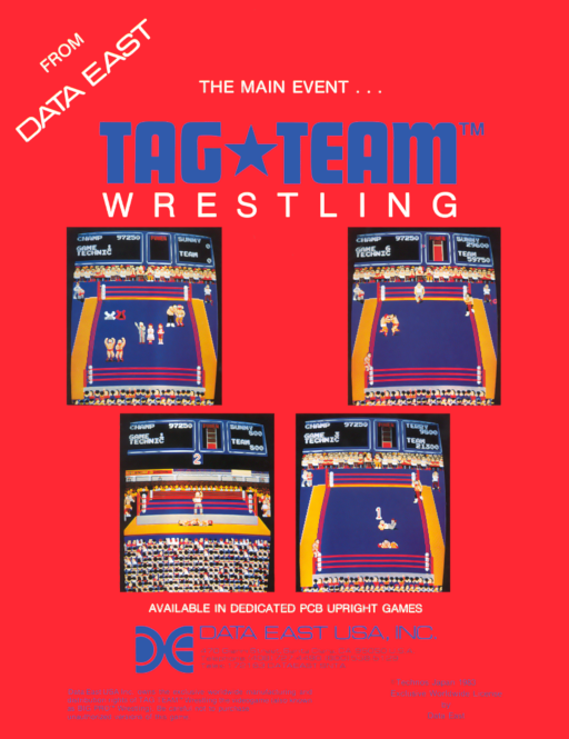 Tag Team Wrestling Arcade Game Cover